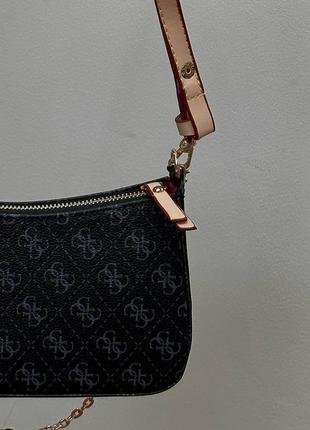 Женская сумка guess mini bag dark blue5 фото
