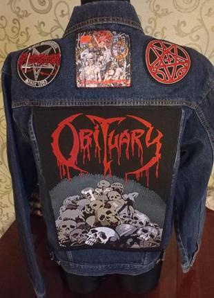 Обшита куртка death metal1 фото