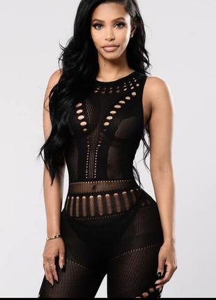 Комбінезон - сітка fashion nova