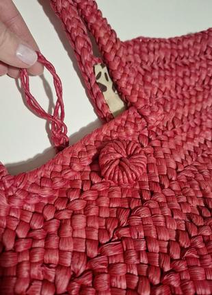 Эффектная плетеная сумка, цвет как на фото4 фото