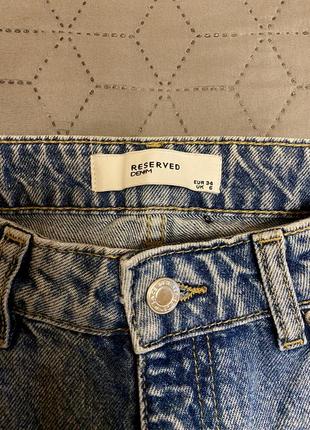 Джинсы reserved denim светло-синие xs-s2 фото