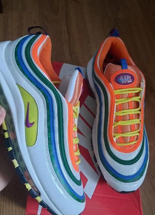 Кроссовки nike air max 97 m. frank rudy safety orange2 фото