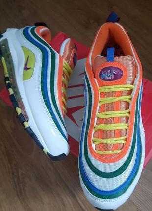 Кроссовки nike air max 97 m. frank rudy safety orange6 фото