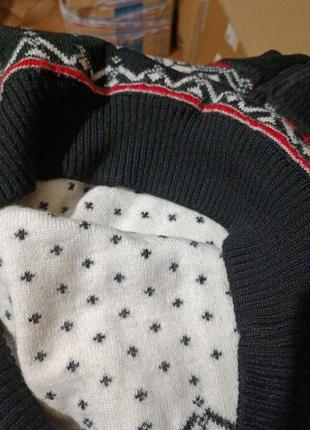 💥теплый толстый полушерстяной мужской свитер р. 46 м9 фото