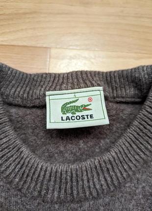 Шерстяной свитер lacoste размер s-m оригинал5 фото