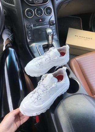 Кросівки burberry london arthur sneakers white в білому кольорі (36-40)😍3 фото