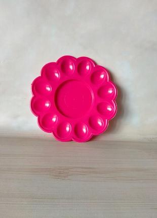 Розовая пасхальная тарелка1 фото