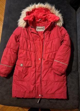 Зимняя куртка на девочку lenne, 134(+6)1 фото