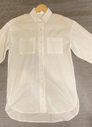 Рубашка белая женская коттон хлопок3 фото