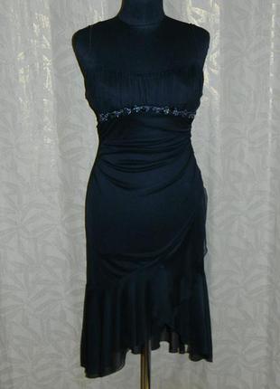 Р. 42-44 платье черное вечернее "ruby rox"1 фото