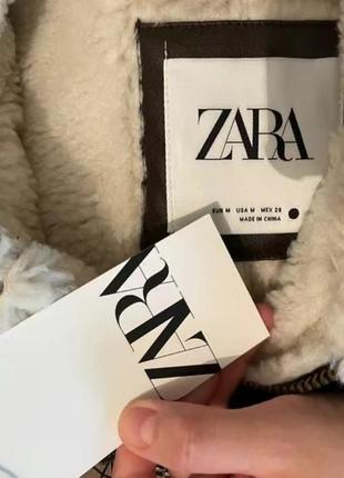 Трендова жилетка жилет zara утеплений на овчині9 фото