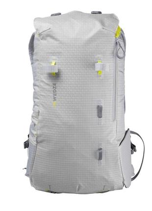 Горнолыжный рюкзак wedze 25л 50 х 25 х 15см фиксация лыж/сноуборда серый3 фото