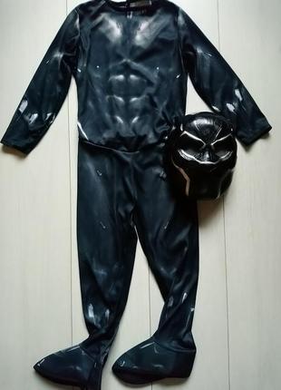Карнавальний костюм чорна пантера black panther marvel з маскою