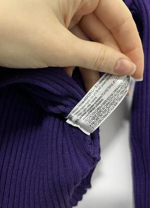 Кофта zara в рубчик з декольте 3