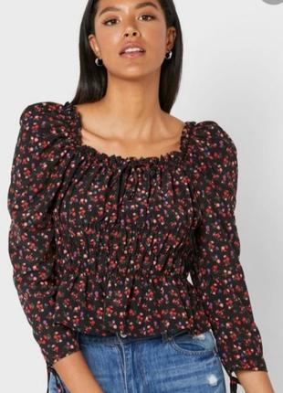 Цветочная блуза от top shop