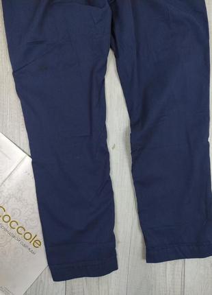 Женские брюки zara синие размер м (46)6 фото