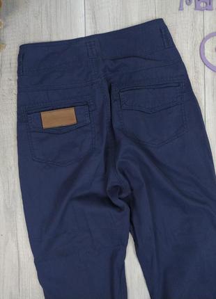 Женские брюки zara синие размер м (46)5 фото