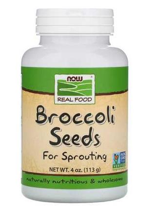 Распродажа семян брокколи now foods (sprouted seed broccoli) 113 г