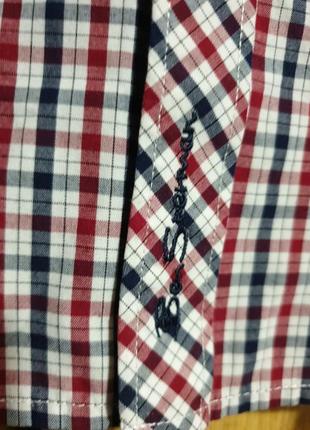 Яркая рубашка в клетку ben sherman