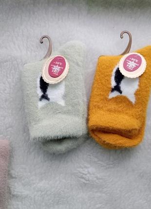 Женские теплые носки ночные носки, очень теплые носки 36-40, носки с котиком2 фото