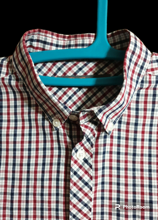 Яркая рубашка в клетку ben sherman