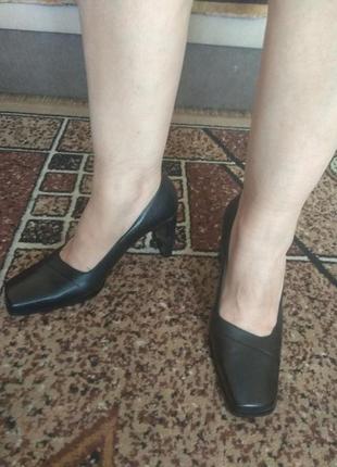 Туфли кожаные