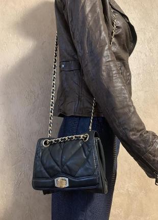 Кожаная стильная женская сумочка6 фото