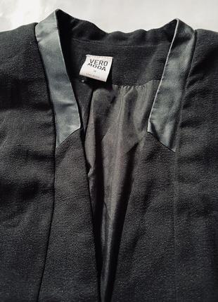 Стильний чорний піджак, жакет, довгий піджак5 фото