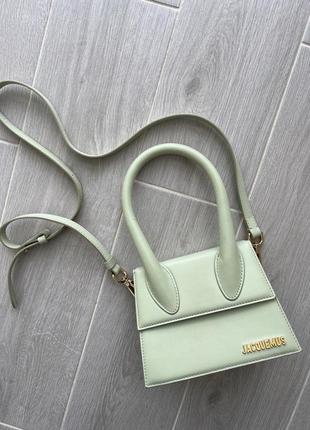 Сумка jacquemus le chiquito moyen bag | light green2 фото