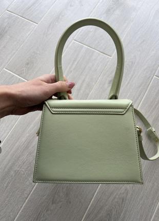 Сумка jacquemus le chiquito moyen bag | light green4 фото