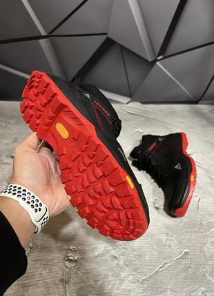 Зимние мужские ботинки adidas black red (мех) 40-41-42-43-457 фото