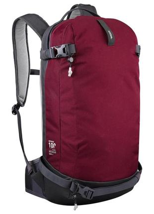 Гірськолижний рюкзак wedze fr 100 defense 23л 55 х 30 х 20см фіксація лиж/сноуборду бордовий