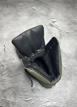 Берці тактичні зимові польові військові армійські черевики для військових зсу зсу хакі мех 40 (26см) gl-554 фото
