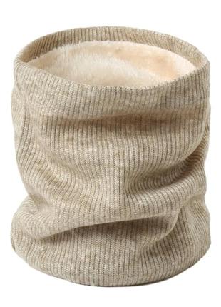 Бафф, снуд, шарф с искусственным мехом1 фото
