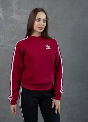 Костюм жіночий теплий adidas зима: світшот-штани 2 пари шкарпетки у подарунок