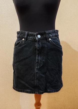 Юбка зара джинсовая