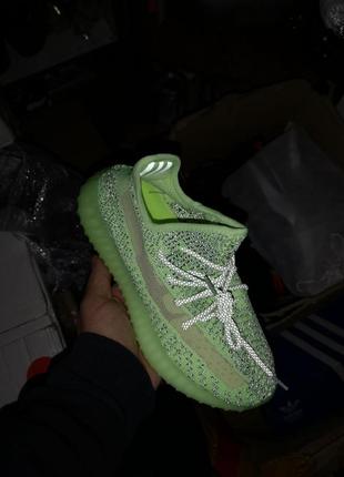 Кросівки adidas yeezy boost 350 full reflective neon кроссовки2 фото