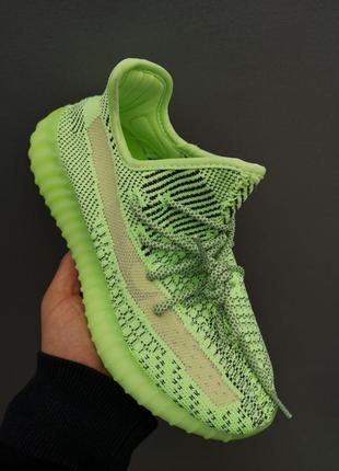 Кросівки adidas yeezy boost 350 full reflective neon кроссовки3 фото