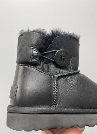 Великолепные ugg baileyрдинал black leather(зима)5 фото