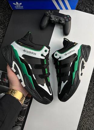 Adidas originals niteball men’s black green white fur