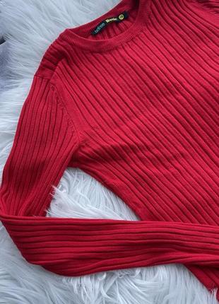 Лонгслів реглан водолазка червона кофта