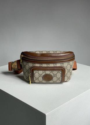 Бананка сумочка gucci belt bag with interlocking