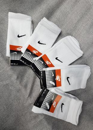 Шкарпетки nike високі білі 41_44р , білі шкарпетки найк, високі шкарпетки найк3 фото