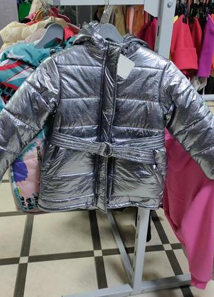 Курточка на девочку стильная отепленная изнутри флисом6 фото