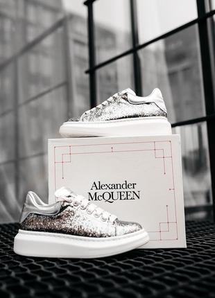 Кросівки mcqueen ""leather-trimmed glitter""" кросівки