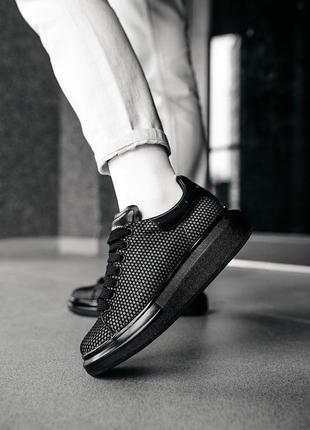 Кросівки mcqueen black/grid кроссовки10 фото