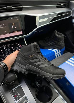 Новинка  зимові мужские кроссовки  adidas terrex daroga black grey fur❄️ (зима)