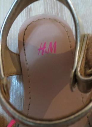 Ослепительные блестящие босоножки, сандалии h&m 24.5р6 фото
