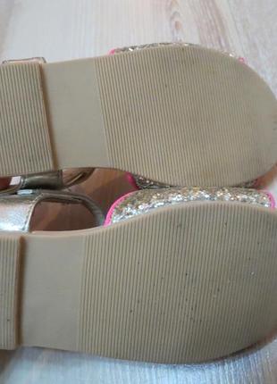 Ослепительные блестящие босоножки, сандалии h&m 24.5р8 фото