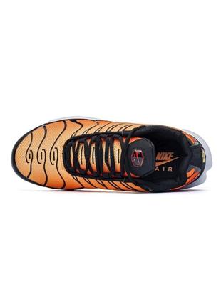 Кросівки жіночі / чоловічі чорні / оранжеві nike air max plus tn orange tiger3 фото